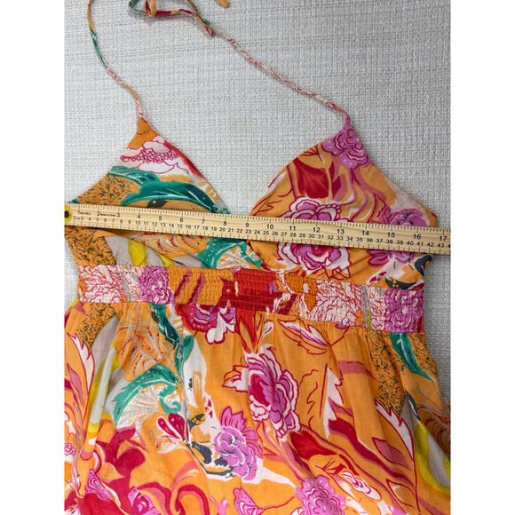 Energie Spaghetti Strap Floral Dress Elastic Empire Waist XL - Picture 5 of 8